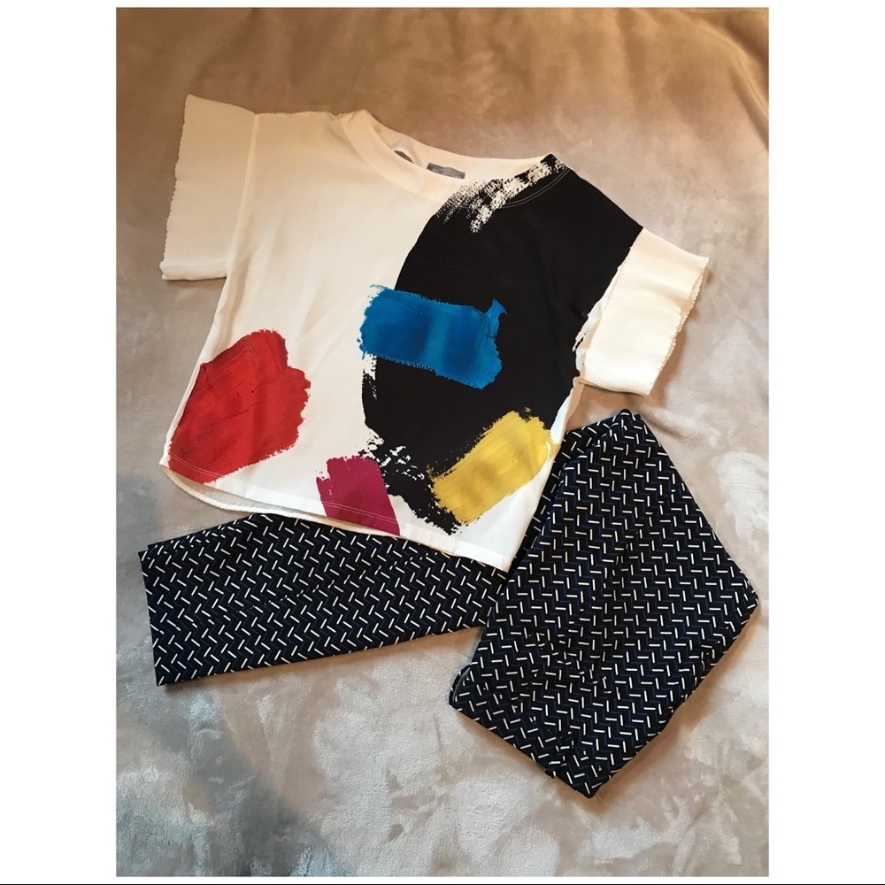 Two piece: Zara woman collection pants and top
